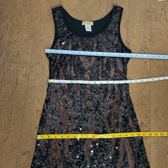 Moon Collection live in California! Black/brown sequins in front dress! Size S - Picture 9 of 10